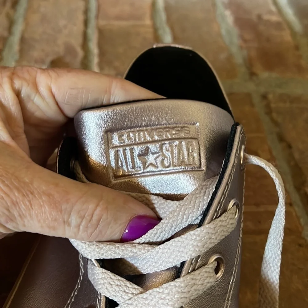 Converse All Star Metallic Rose Gold Sneakers